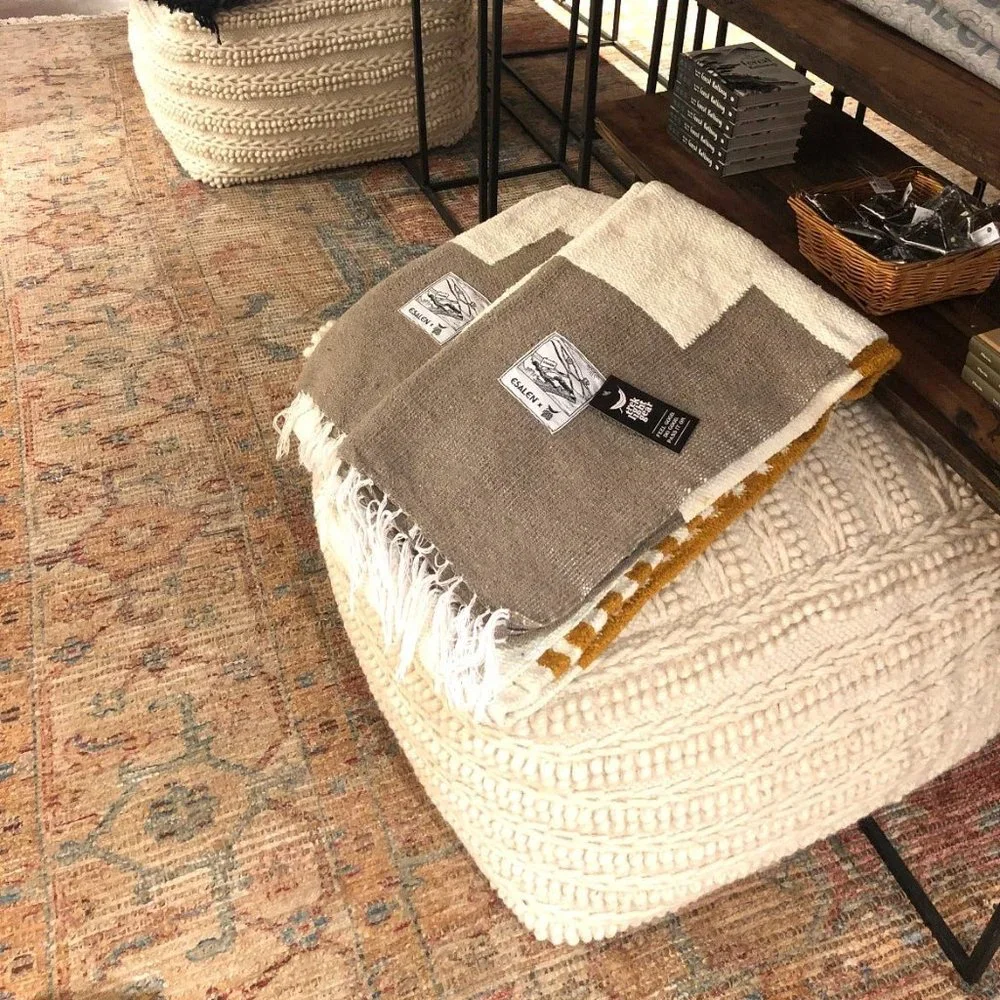 NWT! Esalen + Trek Light Gear Blanket in Horizon‎ Gold